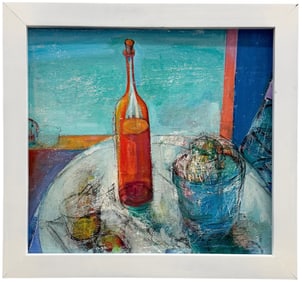 Mid-Century Modern, French School Still Life Of Bottles
