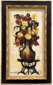 NAHUM ARBEL (1926-2010, Israeli) Large 1970's Modern Still Life, North Carolina Artist