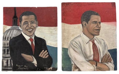 Earnest King, Miami Self Taught Street Artist Black Art President Obama Portraits