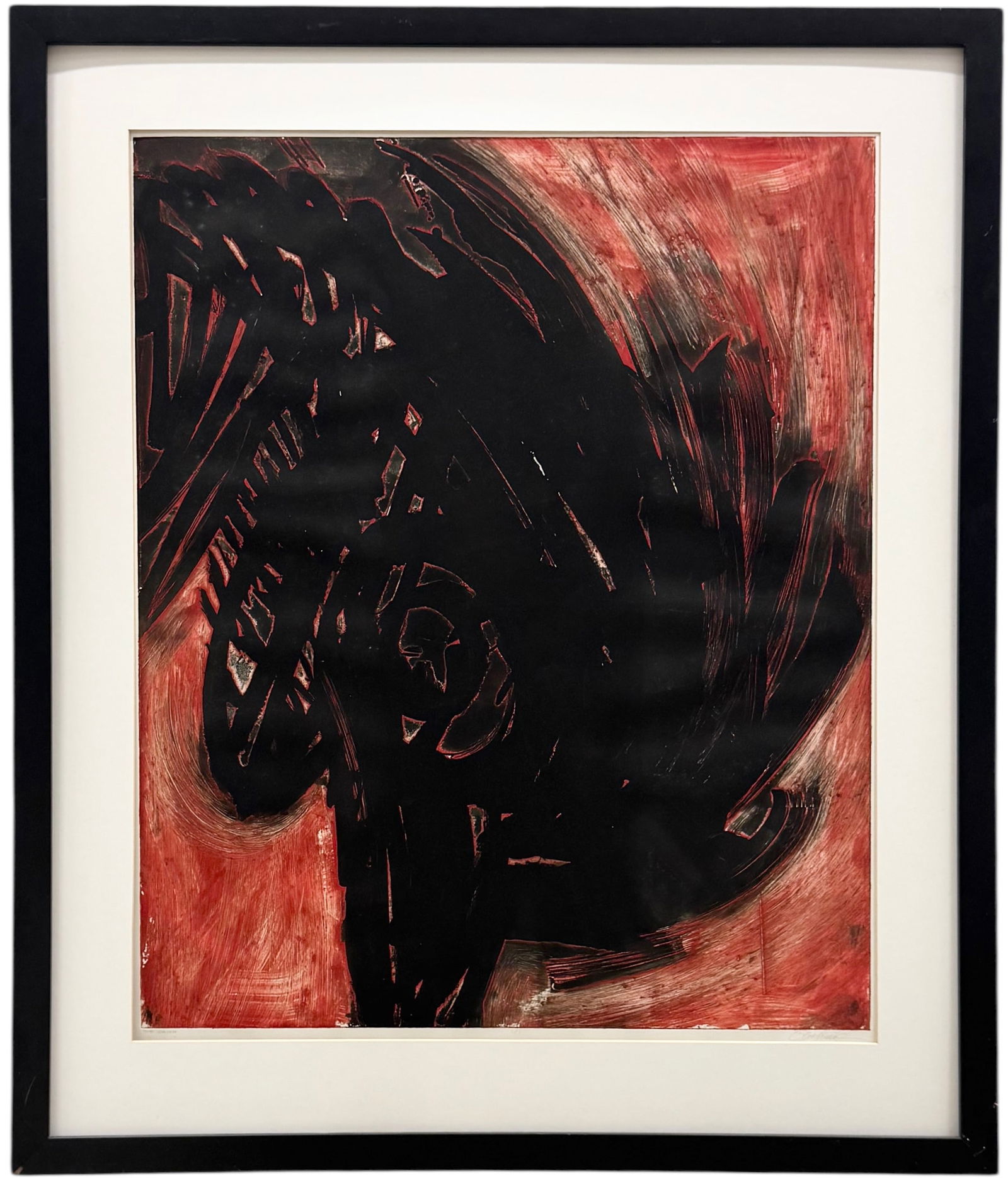 Large Contemporary Pencil Signed Aquatint Etching (1 of 4)