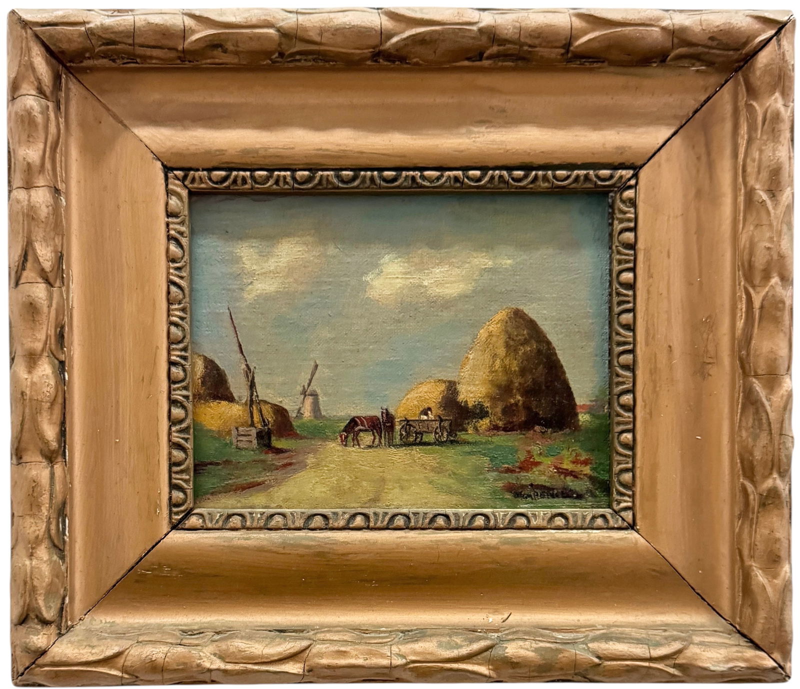 Early 20th Century Dutch School Impressionist Signed Oil Painting On Board (1 of 3)