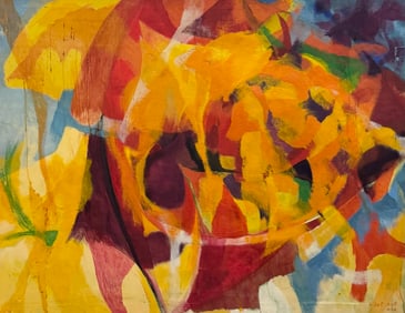 GILBERTO DEL SOL (20th c, Italy, Brazil) Monumental Abstract