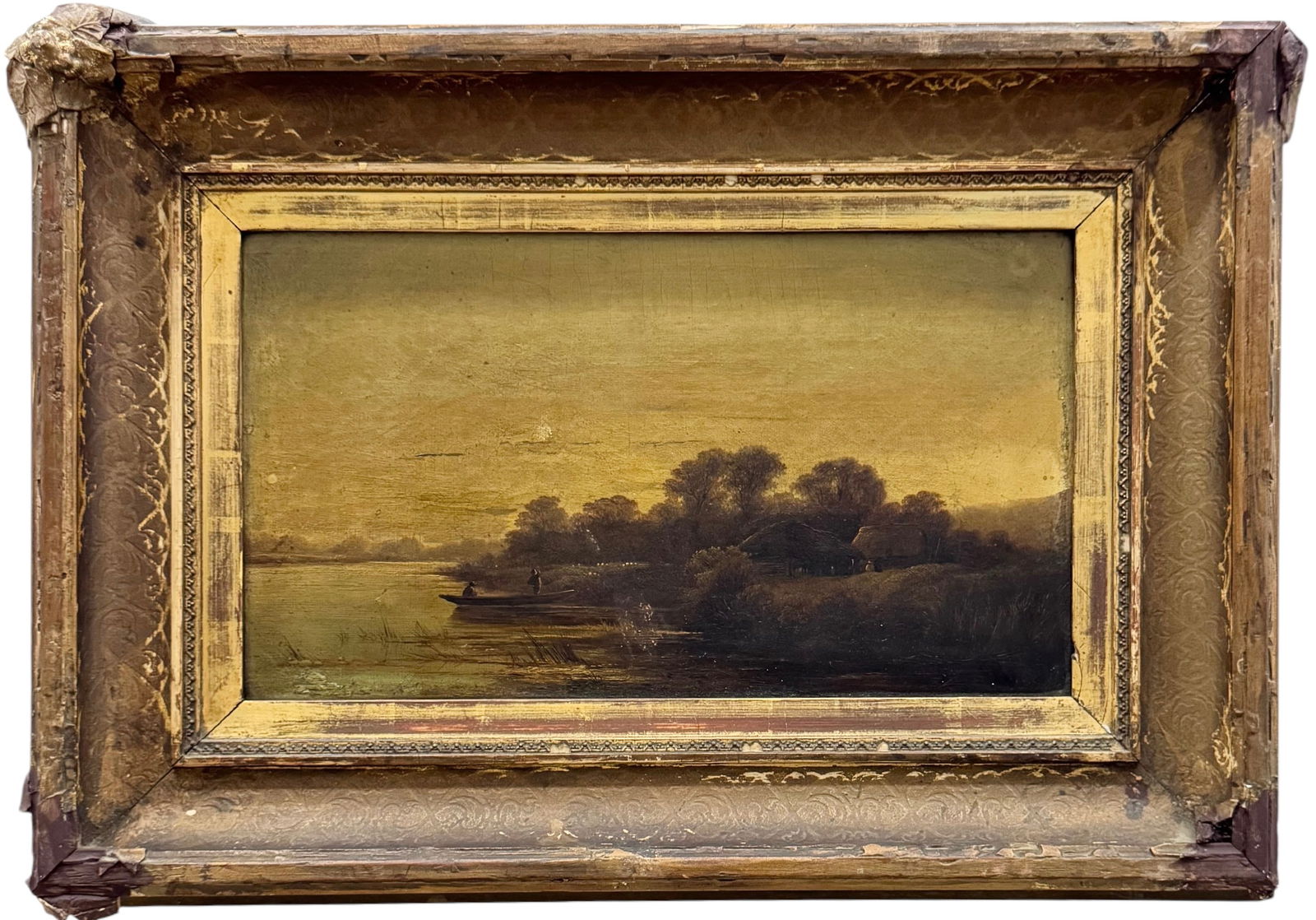 19th Century American Hudson River School Mountain Landscape With Fishermen (1 of 4)