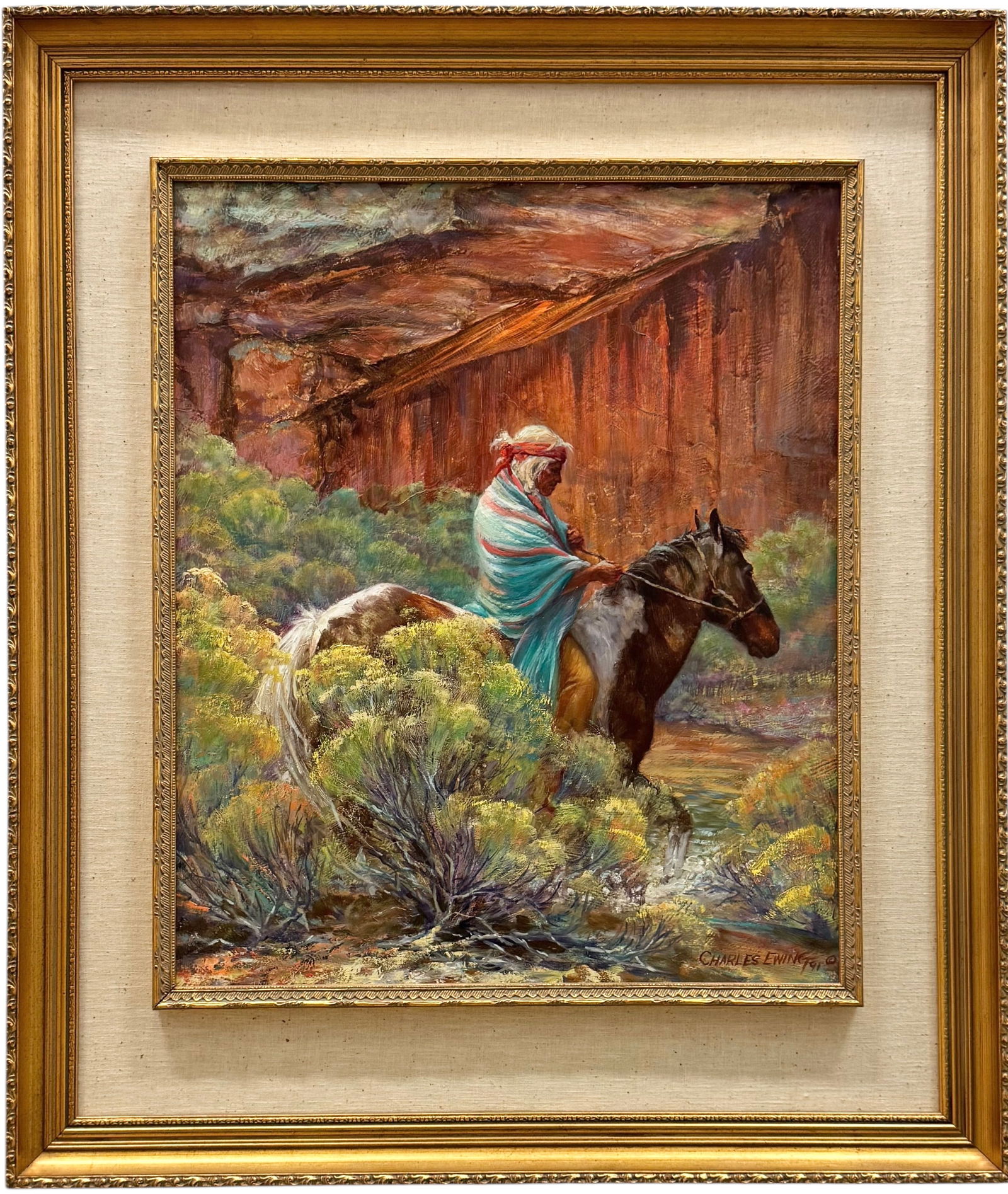 CHARLES EWING (b. 1945, American) Native American Southwestern Art, Colorado Artist (1 of 5)