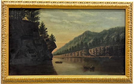 19th Century American Hudson River School Landscape Of Lake George