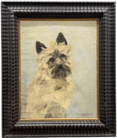 Early 20th Century American School Dog Portrait, Cairn Terrier