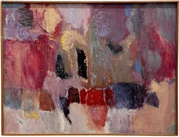 STAN WOOD (20th Century, American) Abstract Expressionist 1964