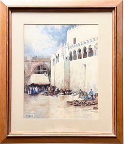 HELY AUGUSTUS MORTON SMITH (1862-1941, UK) Orientalist Watercolor