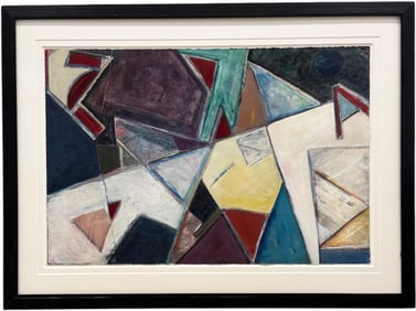 WILLIAM AYERS (20th c, American) Monumental Abstract