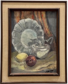 1960's American School Still Life Signed Newman