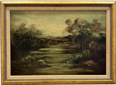NORMAN L ROBERTS (20th c, American) Landscape, New York Artist