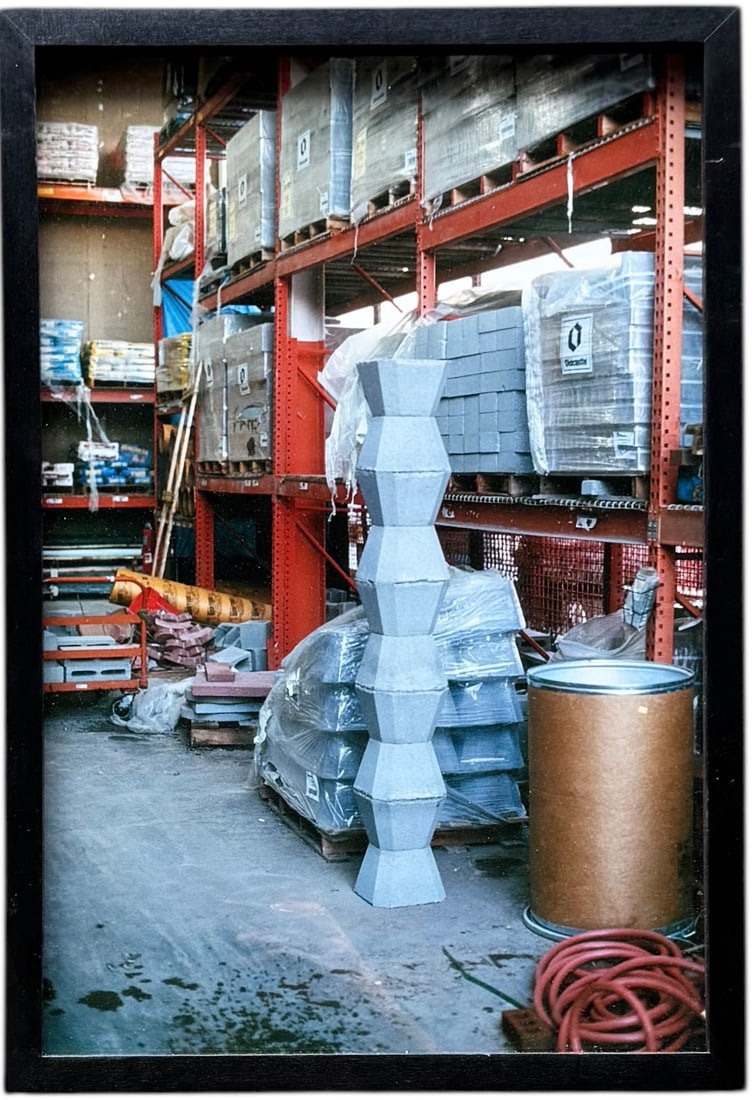 STEFANIE NAGORKA Endless Column , After Brancusi Totowa NJ 2002 C-Print: Munich, Germany artist. Size 20.5 x 14 in (framed). Domestic Flat Shipping Price: $65