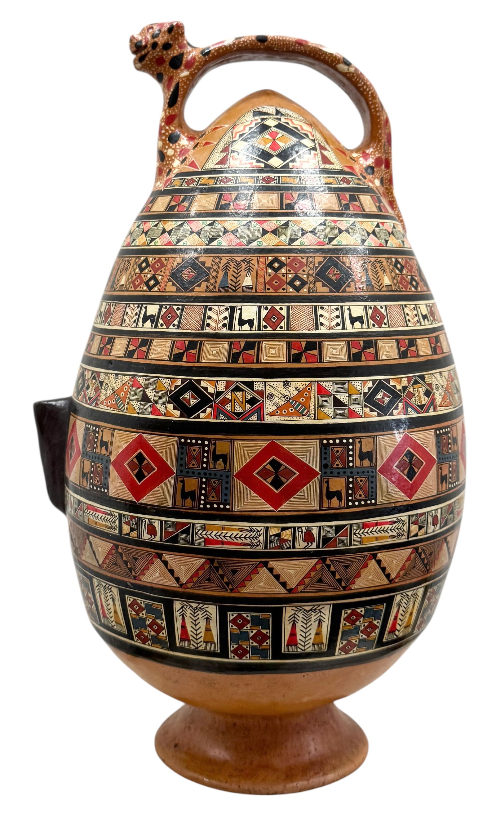 Juan Apaza, Hand Painted Peruvian Pottery Vase Vessel (1 of 5)