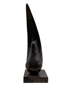 Vintage Modernist Onyx Sculpture