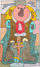 FRANTZ DORELUS (b. 1974, Haiti) Large Abstract