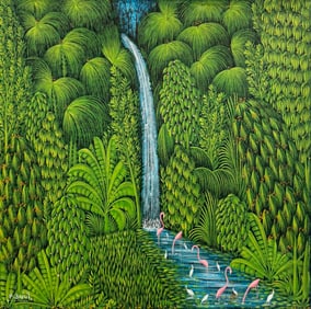 HENRI ROBERT BRESIL (1952-1999, Haitian) Landscape