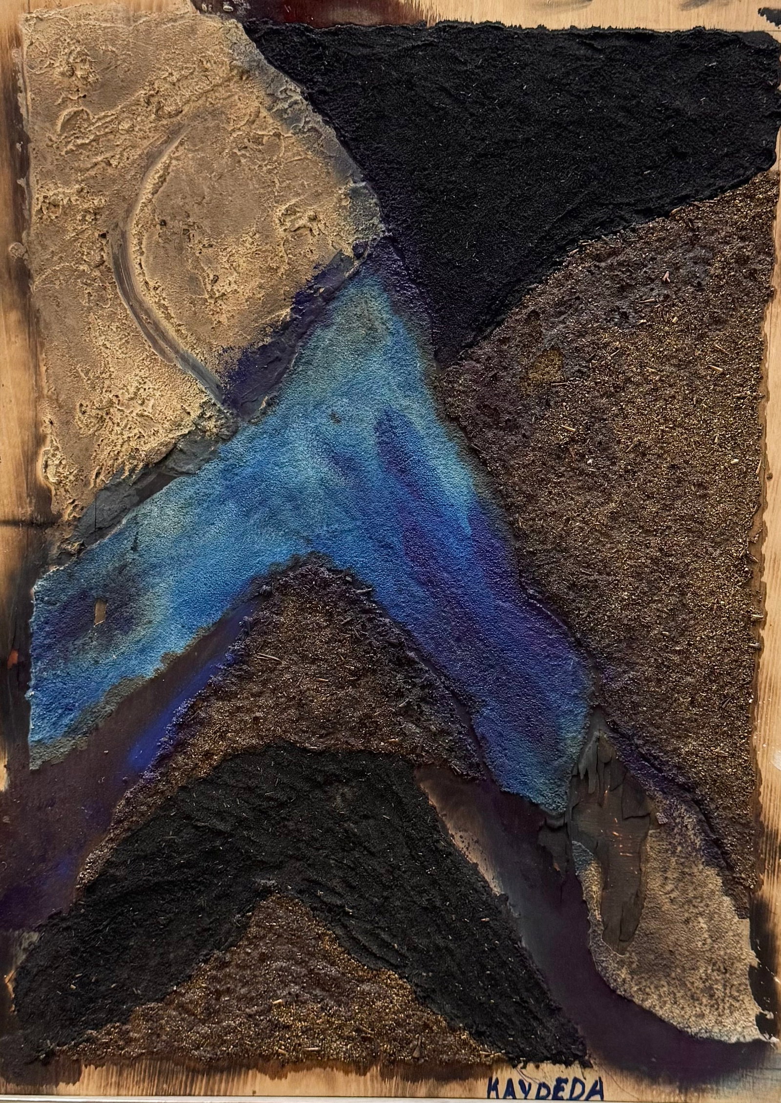 JOSE MARIA KAYDEDA (20th c, Spanish) Abstract: Mixed media 29.5 x 21.5 in. Domestic Flat Shipping Price: $80