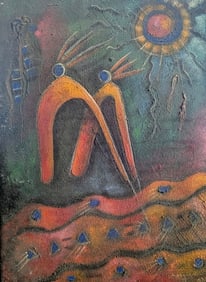 DENISE MANGONES (20th c, Haitian) Surrealist