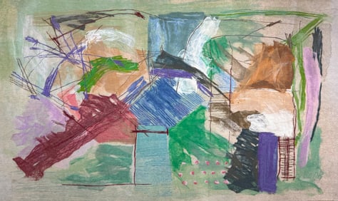 Calman Shemi, Monumental Textile Tapestry Abstract
