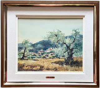 JOSE OLIVE GOMEZ (b. 1944, Spain) Landscape, Spanish Countryside
