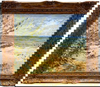 Juno Beach Impressionist Beach Landscape By Len Mykietyn Port St Lucie Artist