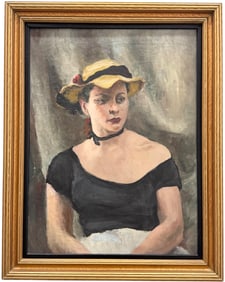 MILDRED SUSSMAN (20th c, American) Portrait Of A Woman, Florida Artist