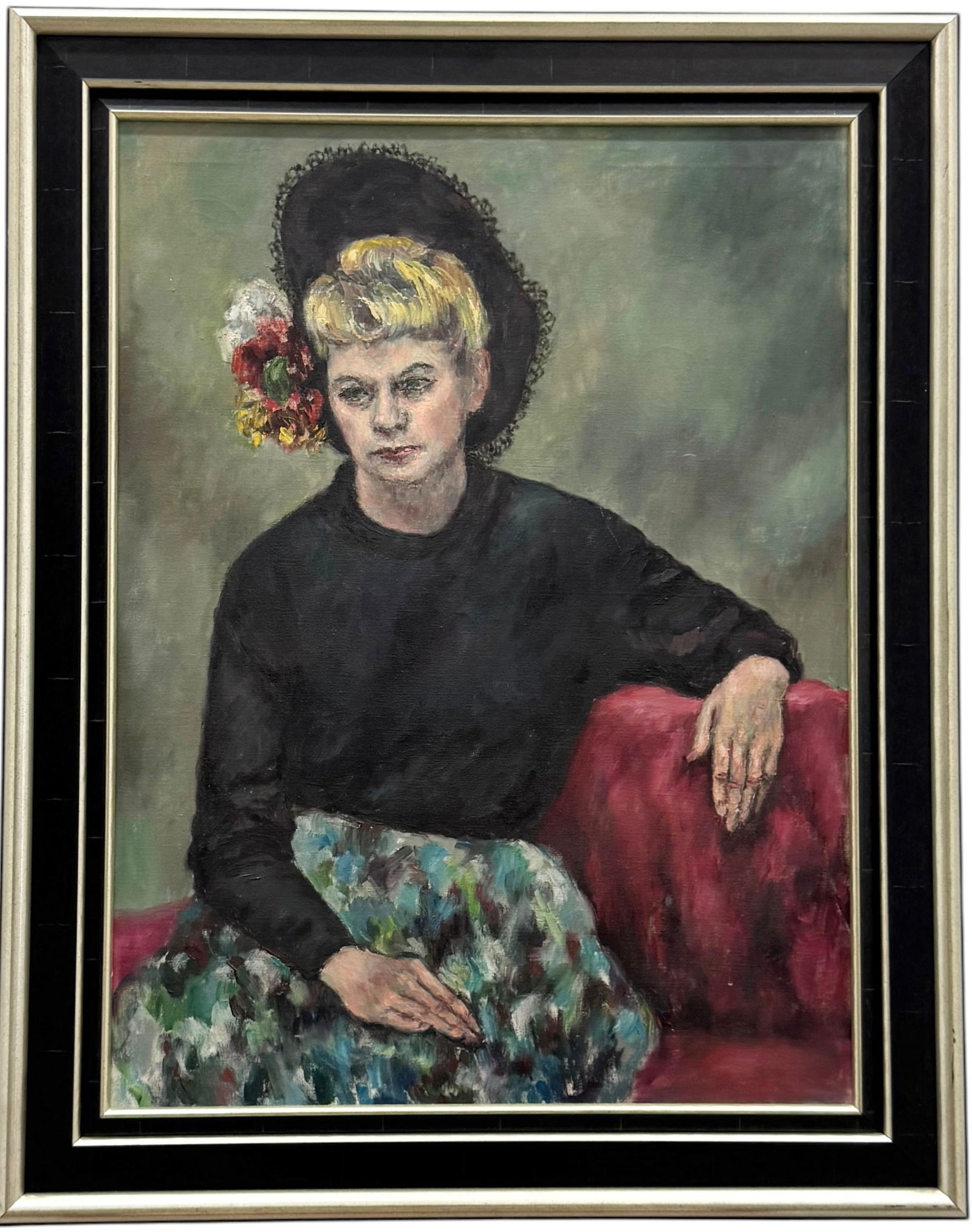 MILDRED SUSSMAN (20th c, American) Portrait Of A Woman, Florida Artist (1 of 2)