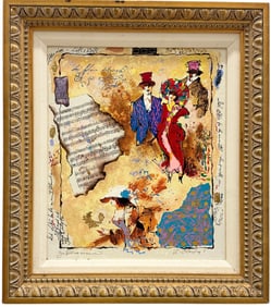 ALEXANDER & WISSOTZKY, Nicely Framed Serigraph On Canvas