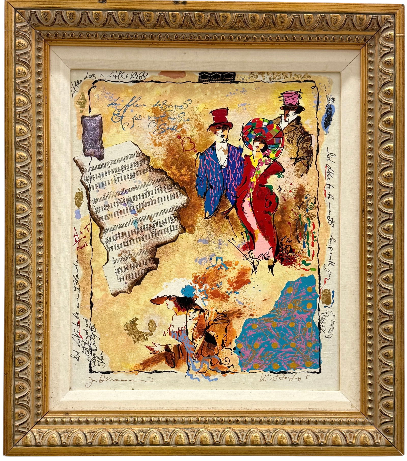 ALEXANDER & WISSOTZKY, Nicely Framed Serigraph On Canvas (1 of 4)