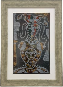 JOSE MEDEROS SIGLER (20th c, Cuba) Nicely Framed Abstract