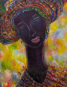 JOSEPH CANTAVE (b. 1963, Haitian) Figural Abstract
