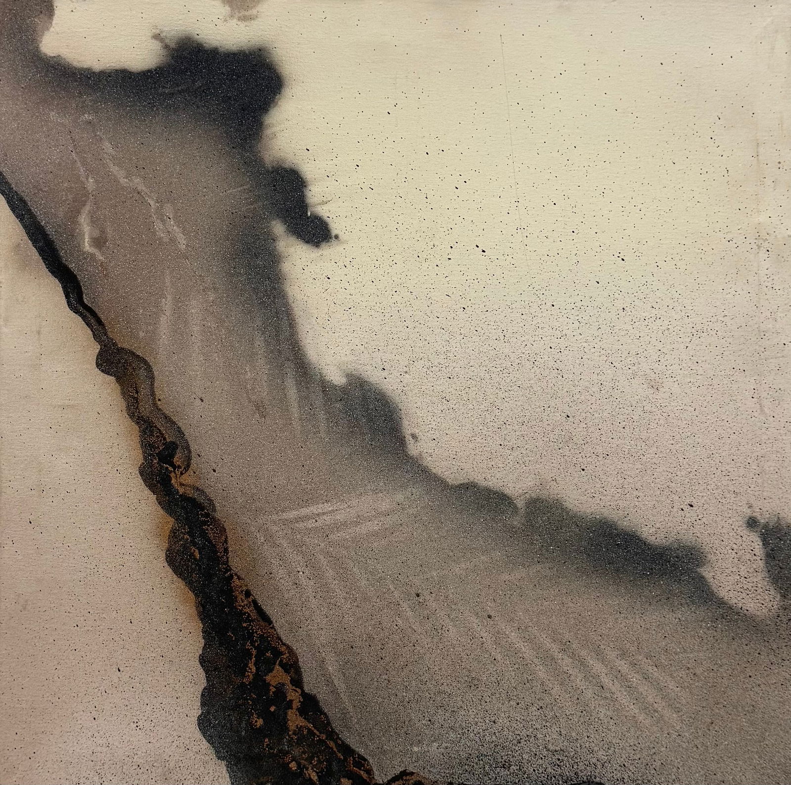 Large American School Minimalist Abstract Expressionist Painting (1 of 2)