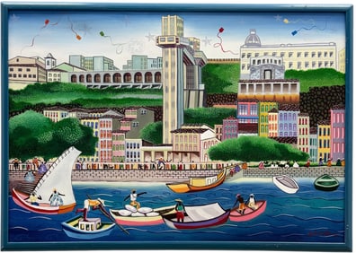 ARI COSTA BRAZIL Rus Do Oriente Salvador Bahia Brazil Oil Painting