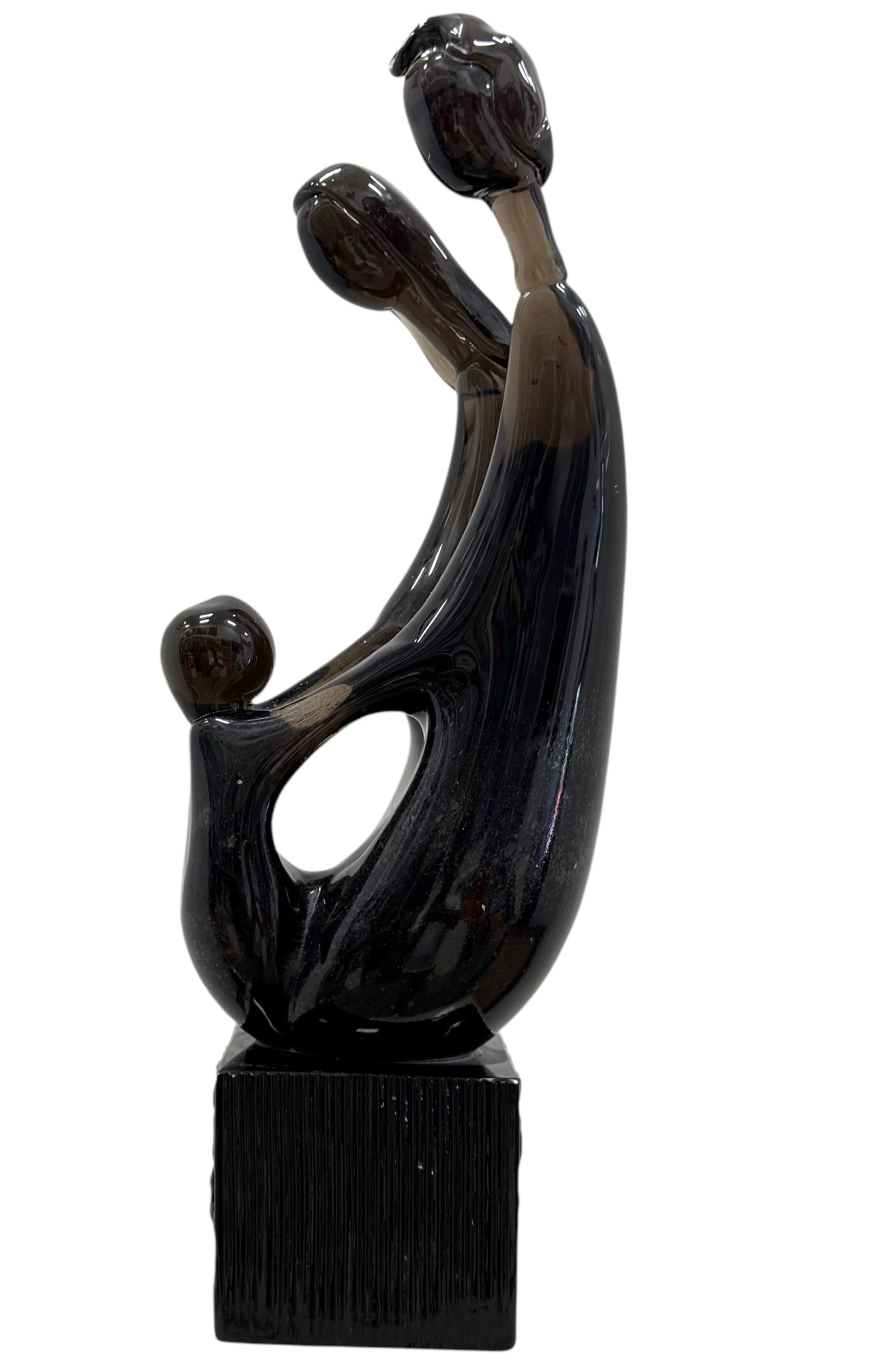 Murano Zanetti Glass Sculpture: Size 20 x 4.5 x 4.5 in. Domestic Flat Shipping Price: $70