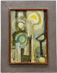 ROBERT DONALD (20th c, American) "Annunciation", Abstract Exhibited Detroit