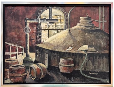 LOIS WIEDENHAEFER "The Brewery" Industrial Subject, Pennsylvania Artist