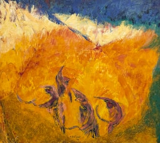 GILBERTO DEL SOL (20th c, Italy, Brazil) Monumental Abstract