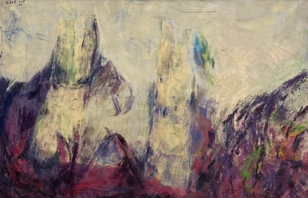 GILBERTO DEL SOL (20th c, Italy, Brazil) Monumental Abstract