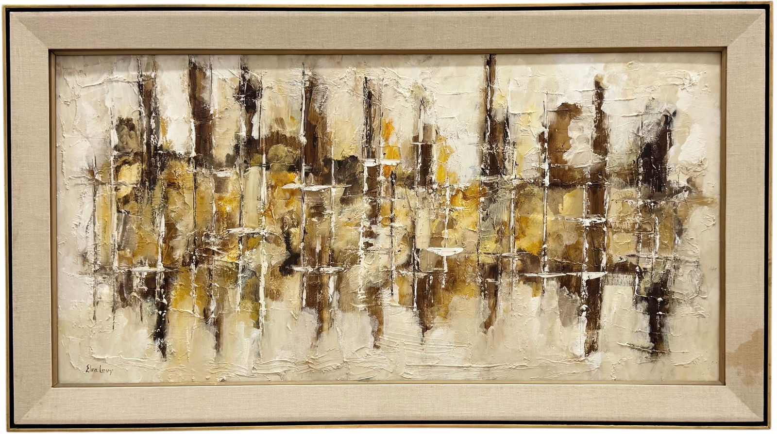 ELVA SANGAR GODSHAW LEVY (1910-1994, American) Large Abstract, Texas Artist (1 of 3)