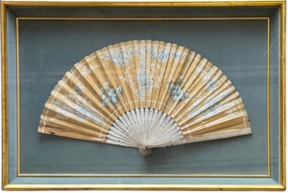 Nicely Framed Chinese Hand Fan