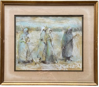 Selma Woodrow Silberman-Gross, Middle Eastern Figures Mixed Media