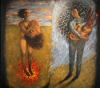 ARTURO RODRIGUEZ (b. 1956, Cuban) Monumental, Surrealist Abstract