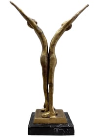 Modernist Bronze Figural Sculpture
