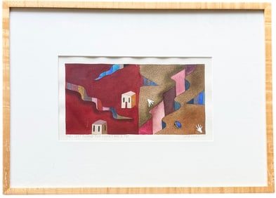 LISA HOUCK (20th c, American) Southwestern Landscape