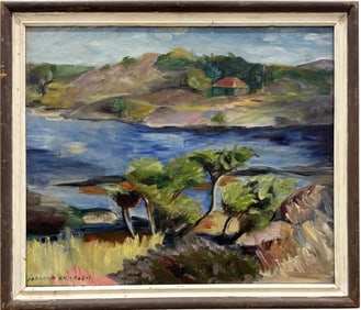 JOHANNA KNUDSEN Early 20th Century Swedish Impressionist Landscape