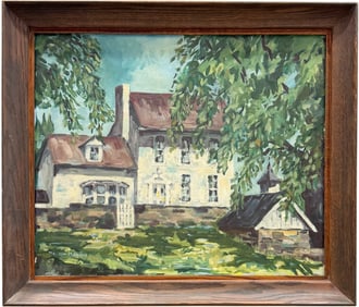 MARVIN MANGUS (1924-2009, American) Landscape With House, Alaska Artist