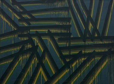 GARY M SMITH "Illatu" !991 Large American Abstract Expressionist Painting