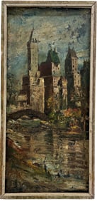 JOE DE THOMAS (20th c, American) Central Park, New York City, Easton PA Artist