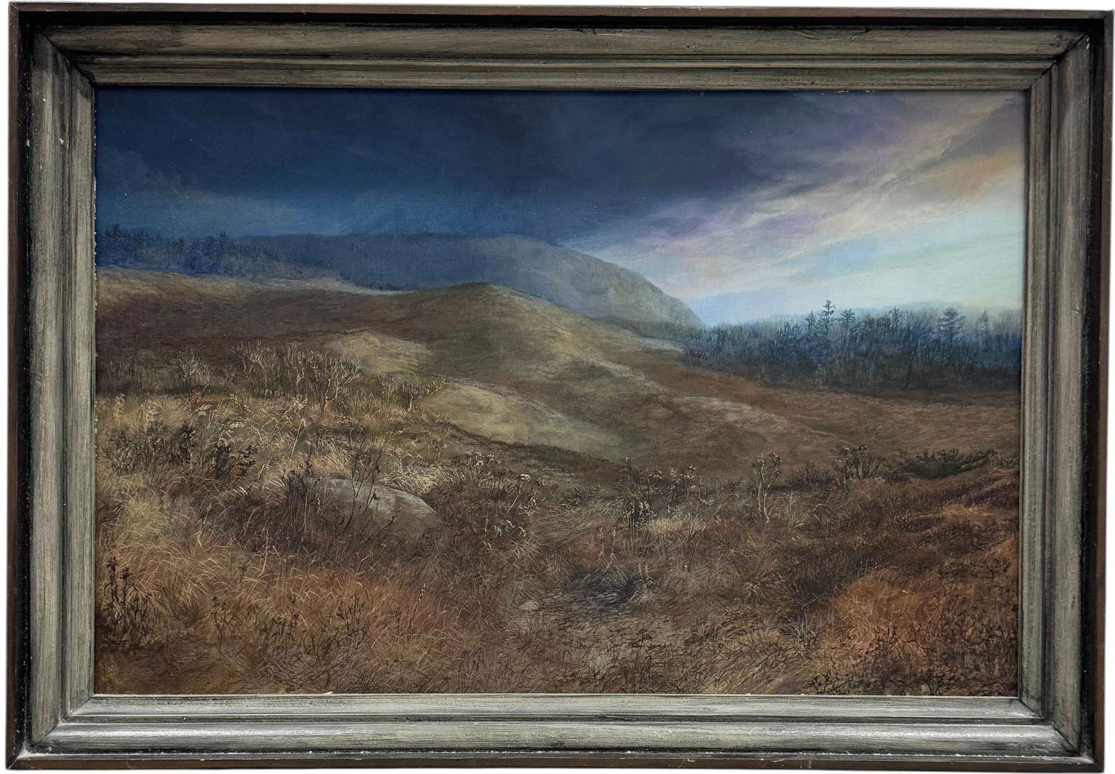 ERNEST O. BROWN (1944-2019, American) Dexter, Maine Artist "Blueberry Barrens" (1 of 4)