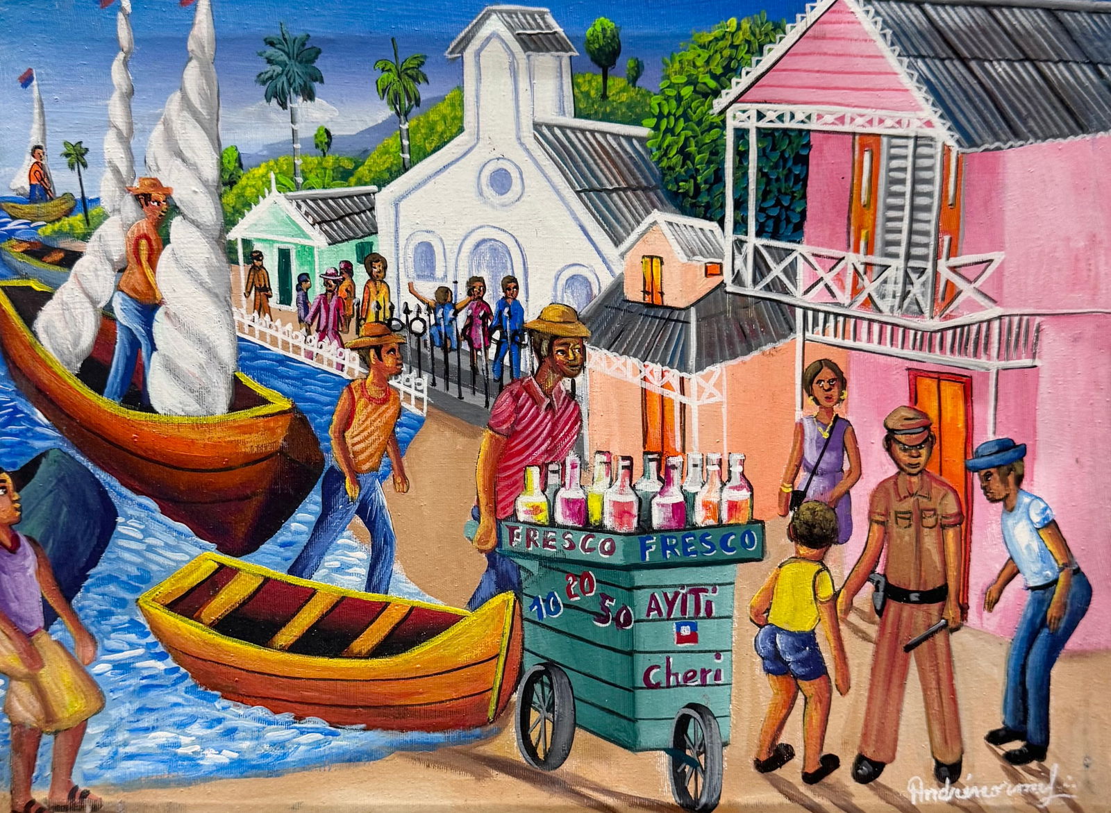 ANDRE NORMIL (20th c, Haitian) (1 of 3)